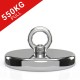 550KG Pull Recovery Fishing Magnet with Rope Eyebolt 120mm | Online Magnets